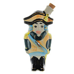 -0,05л Фарфор МИНИ-ШТОФ "Игрушка-Щелкунчик" в цвете и золоте  0,05л 5032