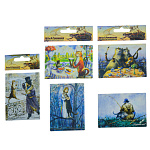 0071121 Сувенир НАБОР МАГНИТОВ 5 шт. Авт.РУМЯНЦЕВА "КОТЫ"