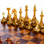 Шахматный ларец из капа с фигурами из янтаря "Эстетика", фотография 2. Интернет-магазин ЛАВКА ПОДАРКОВ