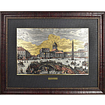 /25*32см Офорт цветной "Санкт - Петербург. Казанский собор"