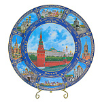 Тарелка сувенирная "Москва. Вид на Кремль"