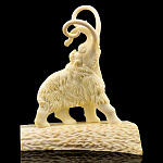 /№2 Бивень мамонта Скульптура "Мамонт" на подставке