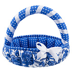 Корзина для конфет и пасхальных яиц "Гжель"