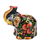 0068175 Хохлома  статуэтка "Слоненок" 10*9*5см  керамика