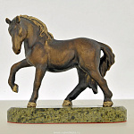 139142 Бронза Скульптура "Конь (белый)" 
