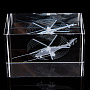Лазерная графика. Куб "Вертолет ударный", фотография 1. Интернет-магазин ЛАВКА ПОДАРКОВ