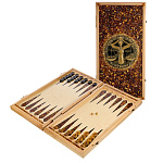 Нарды янтарные "Знак зодиака Весы" 60х30 см