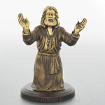 139130 Бронза Скульптура "Серафим Саровский" на дереве