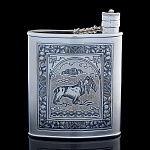 Фляга "Спаниель" 300.57 гр. Серебро 925*