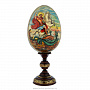 Пасхальное яйцо на подставке "Георгий Победоносец", фотография 1. Интернет-магазин ЛАВКА ПОДАРКОВ