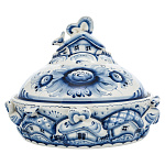 0032812 Гжель Блинница "Деревенька" Авт. Исаев С.В.