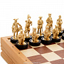Шахматы деревянные с металлическими фигурами "Полтавская битва", фотография 3. Интернет-магазин ЛАВКА ПОДАРКОВ