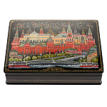 0072300 Лаковая миниатюра Шкатулка "Москва" 13*10 см 1454
