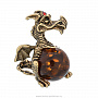 Статуэтка с янтарем "Дракон", фотография 4. Интернет-магазин ЛАВКА ПОДАРКОВ