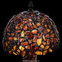 Настольная лампа из янтаря и бронзы. Высота 39 см, фотография 2. Интернет-магазин ЛАВКА ПОДАРКОВ
