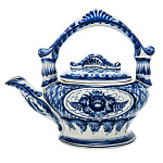 Чайник "Январь". Гжель