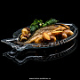 Стеклянное блюдо для рыбы "FISH", фотография 4. Интернет-магазин ЛАВКА ПОДАРКОВ