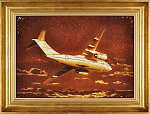 Янтарная картина самолета "АН-30"