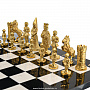 Шахматы из натурального камня "Камелот", фотография 4. Интернет-магазин ЛАВКА ПОДАРКОВ