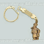 0027867 Бронза Сувенир БРЕЛОК "ПОВАР" 3см  