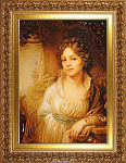 Картина янтарная "Портрет княгини М. И. Лопухиной" 60х80 см