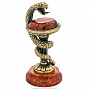Статуэтка с янтарем "Змея и сосуд Гигеи", фотография 4. Интернет-магазин ЛАВКА ПОДАРКОВ
