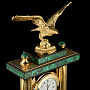 Часы из малахита с гравировкой "Орел", фотография 3. Интернет-магазин ЛАВКА ПОДАРКОВ