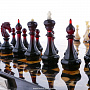 Шахматы с инкрустацией и фигурами из янтаря "Олива" 56х56 см, фотография 10. Интернет-магазин ЛАВКА ПОДАРКОВ