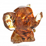 Статуэтка с янтарем "Слоник" , фотография 1. Интернет-магазин ЛАВКА ПОДАРКОВ