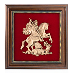 Панно-плакетка "Герб Москвы". Гальванопластика 24х25 см