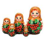 Матрешка "Грушенька" 5 мест