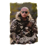0018928/8*5см Сувенир МАГНИТ "ПУТИН В.В." (камуфляж) ИСКУСС. МРАМОР