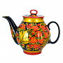 Чайник заварочный 0,7 л "Клубника". Хохлома, фотография 3. Интернет-магазин ЛАВКА ПОДАРКОВ