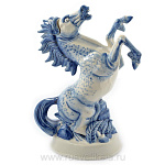 25678-0,75л Фарфор ШТОФ "Лошадь" кобальт 0,75л