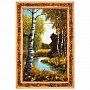 Янтарная картина "Пейзаж №16" 28х20 см, фотография 1. Интернет-магазин ЛАВКА ПОДАРКОВ