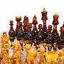 Шахматы в ларце с инкрустацией из янтаря и янтарными фигурами, фотография 3. Интернет-магазин ЛАВКА ПОДАРКОВ