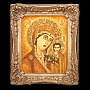 Картина янтарная "Икона Божией Матери", фотография 1. Интернет-магазин ЛАВКА ПОДАРКОВ