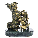 0037895 Бронза Статуэтка "СОБАЧКА-ПРОДАВЕЦ" (4.311)