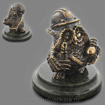 139192 Бронза Скульптура "Сова-энергетик" 