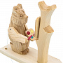 Богородская деревянная игрушка "Медведь художник", фотография 2. Интернет-магазин ЛАВКА ПОДАРКОВ