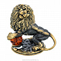 Статуэтка с янтарем "Лев", фотография 1. Интернет-магазин ЛАВКА ПОДАРКОВ