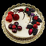 Ваза для фруктов круглая с позолотой, фотография 3. Интернет-магазин ЛАВКА ПОДАРКОВ