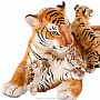Керамическая скульптура "Тигрица с тигрятами", фотография 2. Интернет-магазин ЛАВКА ПОДАРКОВ