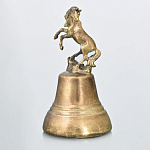 0015977 Бронза КОЛОКОЛЬЧИК "КОНЬ" 3,5*7см