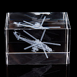 Лазерная графика. Куб "Вертолет ударный"