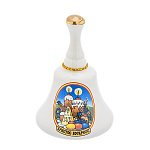 0063406 Сувенир  КОЛОКОЛЬЧИК "ПАСХАЛЬНЫЕ КУЛИЧИ"  керамика 6 см