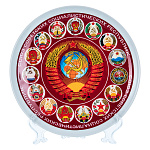 202757 ТАРЕЛКА  ГЕРБ СССР,  d=24 см