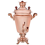 0076777/7л-рюмка Самовар жаровой омедненный (латунный) 7 л