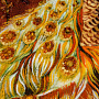Картина янтарная "Павлины" 80х60 см, фотография 5. Интернет-магазин ЛАВКА ПОДАРКОВ