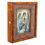 Икона с перламутром "Ангел Хранитель" в киоте 29х24 см, фотография 2. Интернет-магазин ЛАВКА ПОДАРКОВ